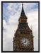 Spitze des Elizabeth Tower auf Leinwandbild gerahmt Größe 80x60