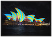 Sydney Opera House auf Leinwandbild gerahmt Größe 100x70