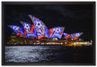 Sydney Opera House auf Leinwandbild gerahmt Größe 60x40