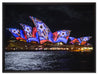 Sydney Opera House auf Leinwandbild gerahmt Größe 80x60