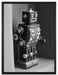 Spielzeugroboter auf Leinwandbild gerahmt Größe 80x60
