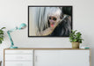 kleines Colobus-Äffchen auf Leinwandbild gerahmt verschiedene Größen im Wohnzimmer