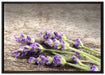 Liegender frischer Lavendel auf Leinwandbild gerahmt Größe 100x70
