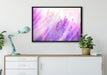 Schöner Lavendel im sanften Licht auf Leinwandbild gerahmt verschiedene Größen im Wohnzimmer