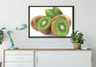 Leckere Kiwis auf Leinwandbild gerahmt verschiedene Größen im Wohnzimmer
