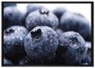 fruchtige Heidelbeeren auf Leinwandbild gerahmt Größe 100x70
