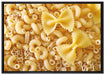 Nudeln Pasta Italia Mischung auf Leinwandbild gerahmt Größe 100x70