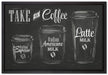 Take a Coffee Kaffee Speziale auf Leinwandbild gerahmt Größe 60x40