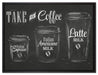 Take a Coffee Kaffee Speziale auf Leinwandbild gerahmt Größe 80x60