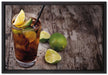 Cuba Libre Original auf Leinwandbild gerahmt Größe 60x40