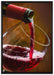 Edler Rotwein auf Leinwandbild gerahmt Größe 100x70