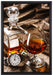 Man Things Whiskey auf Leinwandbild gerahmt Größe 60x40