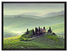 Wunderschöne Toskana Landschaft auf Leinwandbild gerahmt Größe 80x60