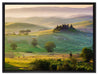 Toskana Landschaft auf Leinwandbild gerahmt Größe 80x60
