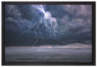 Gewitter über Meer auf Leinwandbild gerahmt Größe 60x40