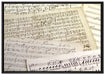Stilvolle alte Notenblätter auf Leinwandbild gerahmt Größe 100x70