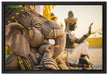 Elefantengottheit in Thailand auf Leinwandbild gerahmt Größe 60x40
