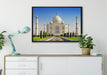 Gewaltiger Taj Mahal auf Leinwandbild gerahmt verschiedene Größen im Wohnzimmer