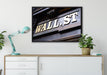 Wall Street in New York auf Leinwandbild gerahmt verschiedene Größen im Wohnzimmer