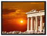 Tempel der Athene auf Leinwandbild gerahmt Größe 80x60