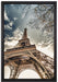 Eindrucksvoller Eifelturm Paris auf Leinwandbild gerahmt Größe 60x40