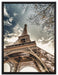 Eindrucksvoller Eifelturm Paris auf Leinwandbild gerahmt Größe 80x60