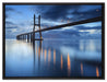 Ponte Vasco da Gama Lissabon auf Leinwandbild gerahmt Größe 80x60