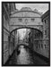 Romantischer Kanal in Venedig auf Leinwandbild gerahmt Größe 80x60
