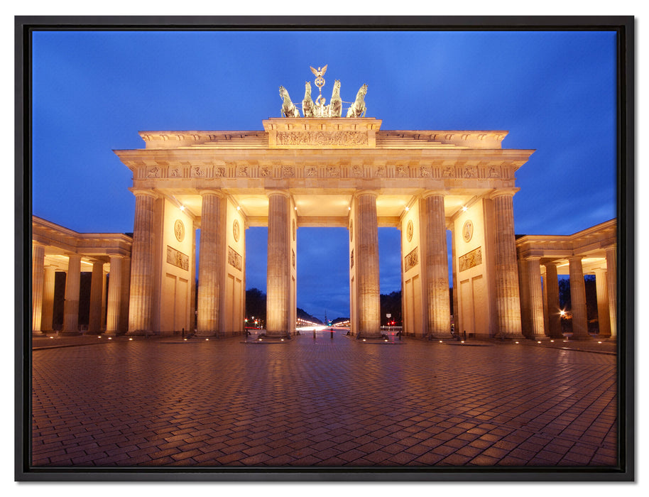 Brandenburger Tor auf Leinwandbild gerahmt Größe 80x60
