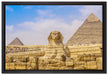 Große Sphinx von Gizeh auf Leinwandbild gerahmt Größe 60x40