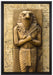 Ägyptischer Gott Horus auf Leinwandbild gerahmt Größe 60x40