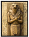 Ägyptischer Gott Horus auf Leinwandbild gerahmt Größe 80x60
