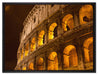 Amphitheater in Rom bei Nacht auf Leinwandbild gerahmt Größe 80x60
