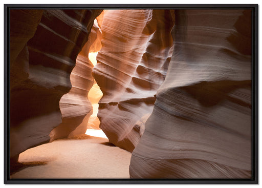 Antelope Canyon Arizona auf Leinwandbild gerahmt Größe 100x70