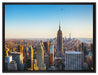 Empire State Building in New York auf Leinwandbild gerahmt Größe 80x60
