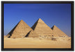 Pyramiden von Gizeh auf Leinwandbild gerahmt Größe 60x40