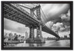 Manhattan Bridge New York auf Leinwandbild gerahmt Größe 60x40