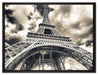Prächtiger Eifelturm in Paris auf Leinwandbild gerahmt Größe 80x60