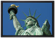 Freiheitsstatue in New York auf Leinwandbild gerahmt Größe 60x40