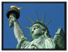 Freiheitsstatue in New York auf Leinwandbild gerahmt Größe 80x60