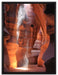 Sand Antelope Canyon auf Leinwandbild gerahmt Größe 80x60
