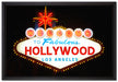 Hollywood Ortseingangsschild auf Leinwandbild gerahmt Größe 60x40