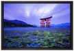 Torii in Hiroshima Japan auf Leinwandbild gerahmt Größe 60x40