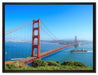 Golden Gate Bridge auf Leinwandbild gerahmt Größe 80x60