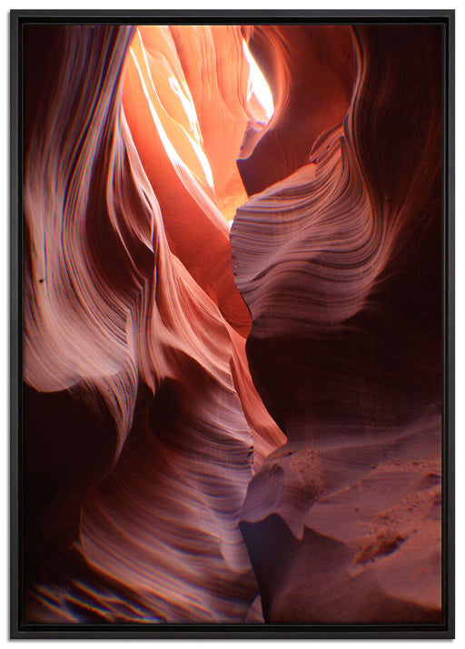 Antelope Canyon Arizona auf Leinwandbild gerahmt Größe 100x70