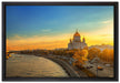 Sonnenuntergang in Moskau auf Leinwandbild gerahmt Größe 60x40