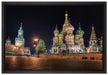 Basilius Kathedrale in Moskau auf Leinwandbild gerahmt Größe 60x40