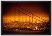 San Francisco Skyline auf Leinwandbild gerahmt Größe 60x40