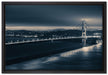 Golden Gate Bridge in New York auf Leinwandbild gerahmt Größe 60x40