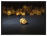 Goldnugget auf Leinwandbild gerahmt Größe 80x60